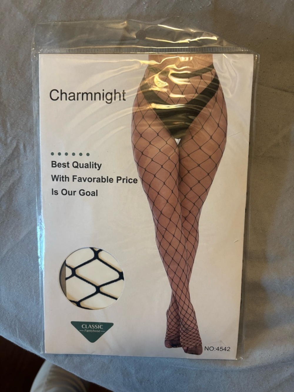 Charmnight Fishnet Pantyhose - Black